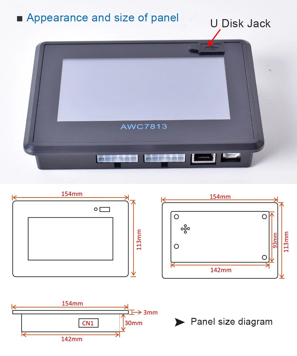 Startnow CO2 Laser Controller Board Upgraded Awc708s Trocen Awc7813 CNC Control Motherboard System Anywells for CNC Machine